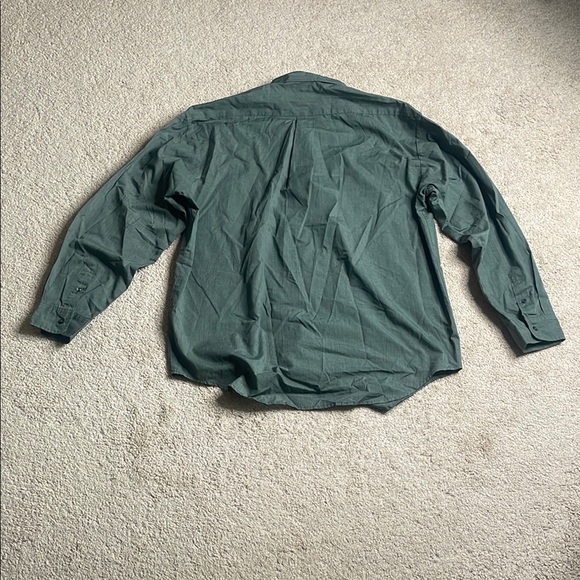 Basic Editions Green Casual Button Down Shirt - Picture 7 of 7